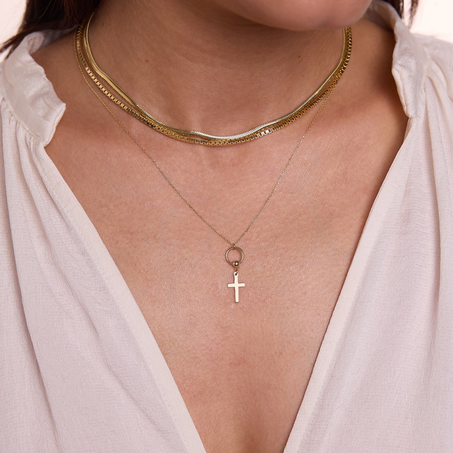 Cross Charm Necklace