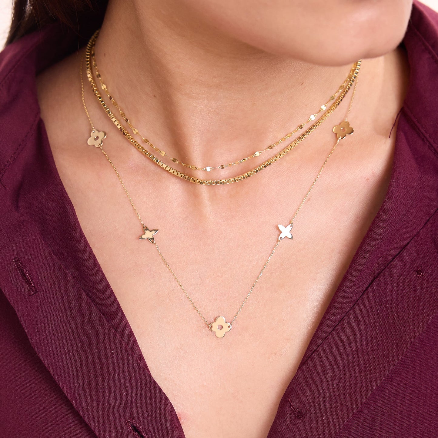 Flower Station Necklace