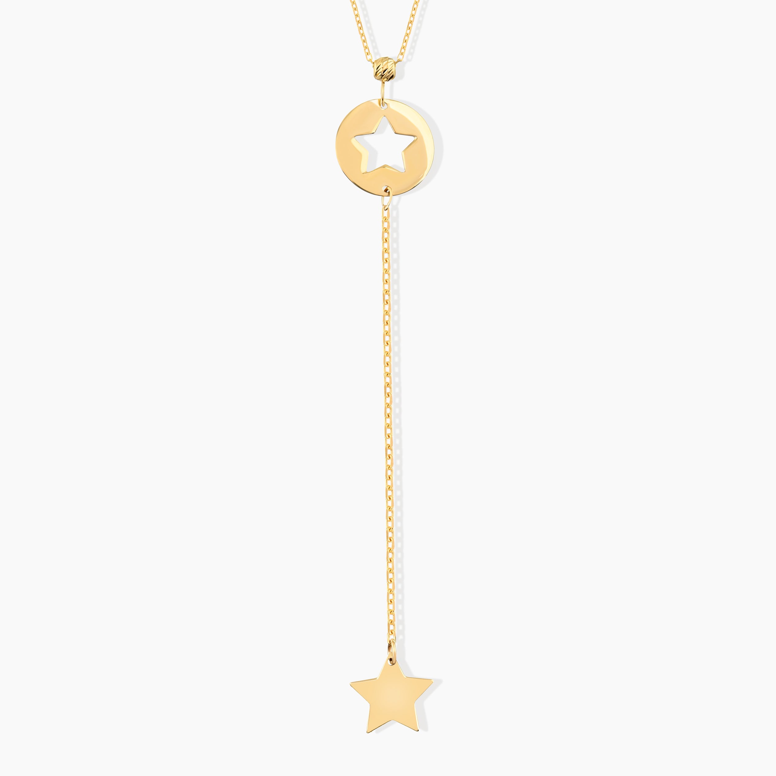 Cut-Out Star Y-Necklace