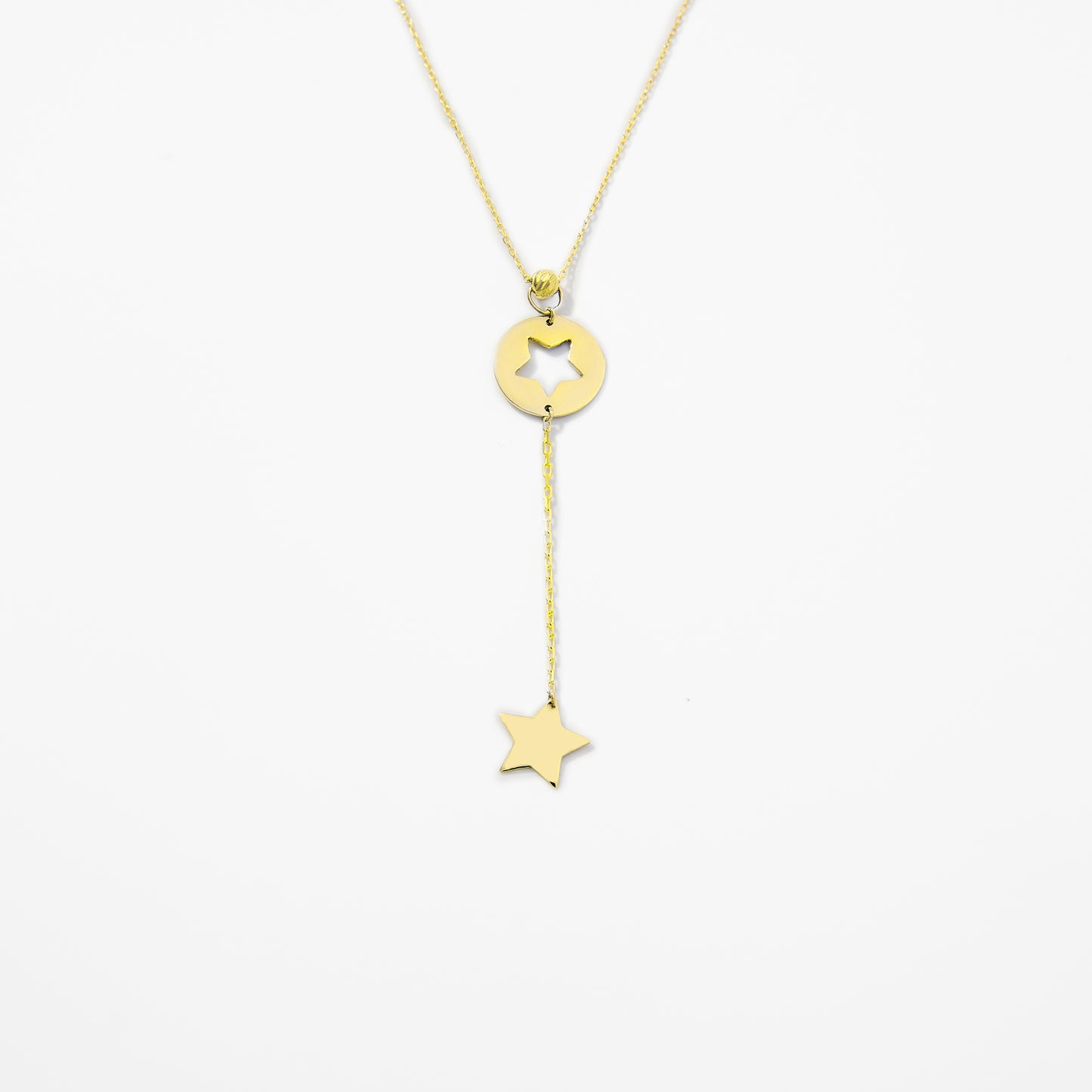 Cut-Out Star Y-Necklace