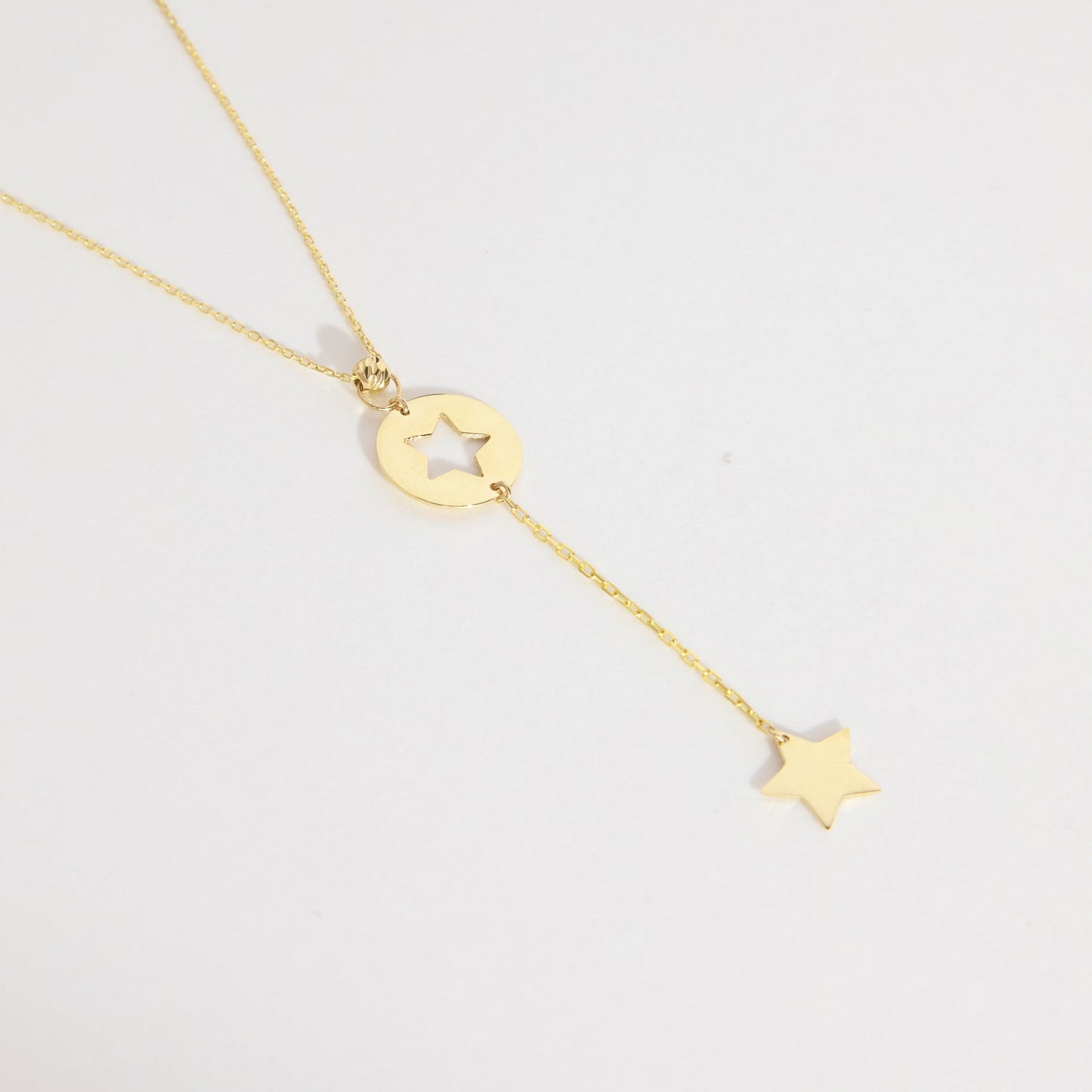 Cut-Out Star Y-Necklace