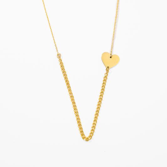 Dainty Sideway Heart Necklace