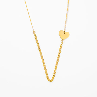 Dainty Sideway Heart Necklace
