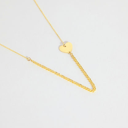 Dainty Sideway Heart Necklace