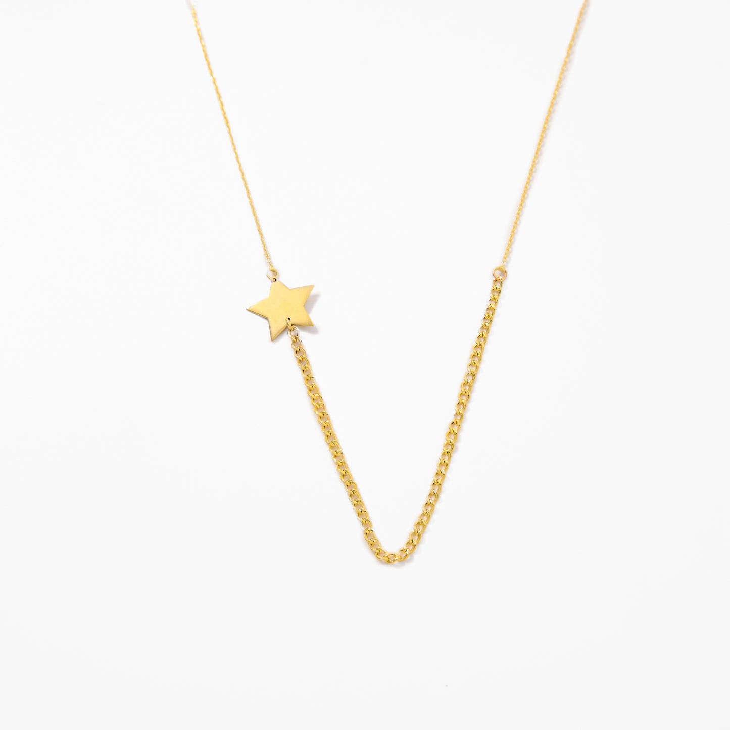 Dainty Sideway Star Necklace