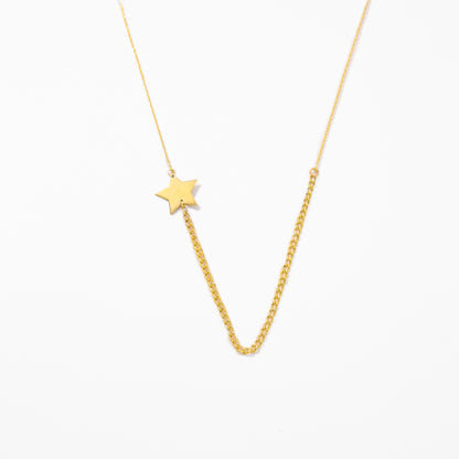 Dainty Sideway Star Necklace