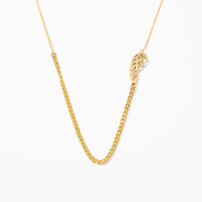 Dainty Sideway Angel Wing Necklace