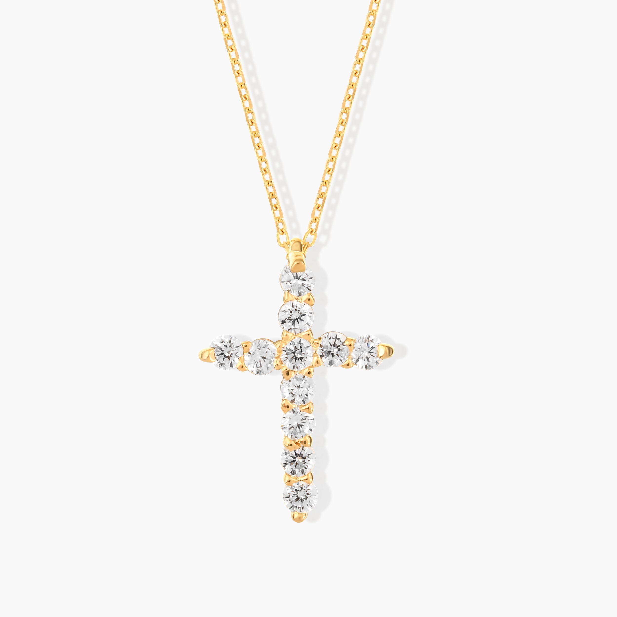 Dainty Diamond Cross Necklace