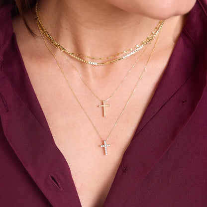 Diamond Cross Necklace