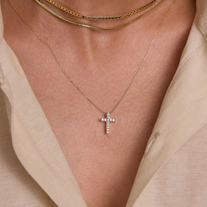 Diamond Cross Necklace