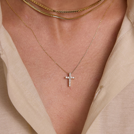 Diamond Cross Necklace
