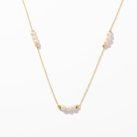 Pearl Station Necklace
