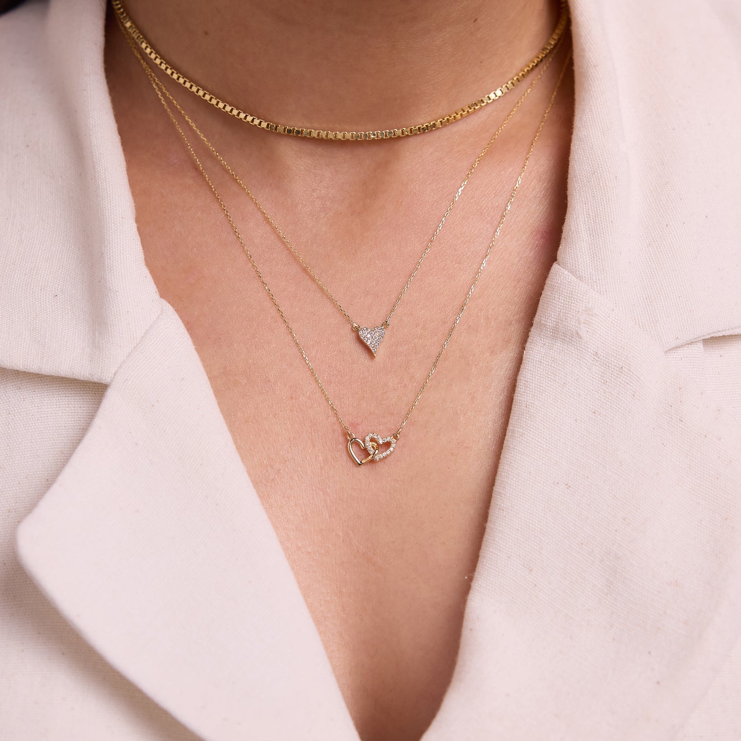 Intertwined Hearts Necklace