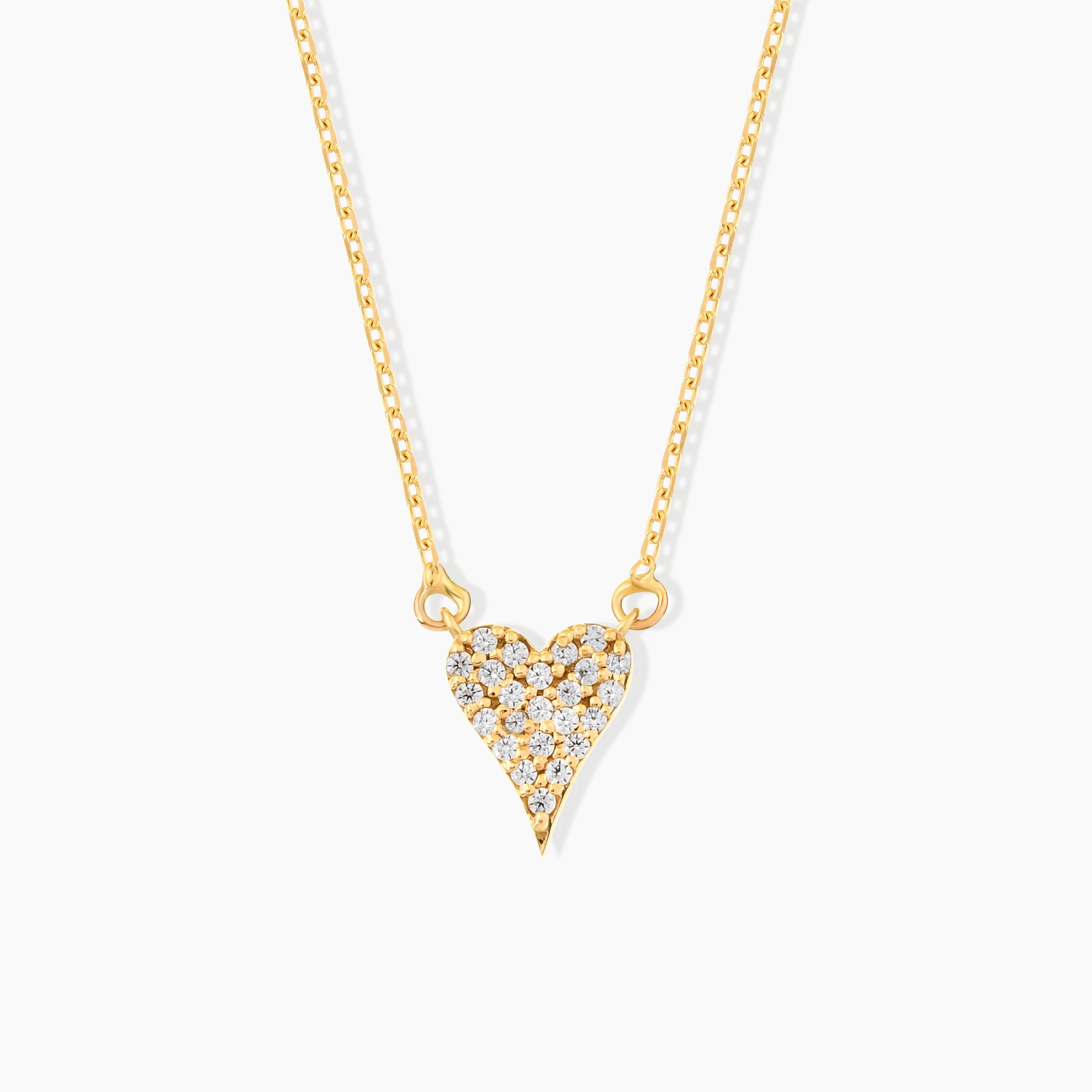 Dainty Diamond Heart Necklace
