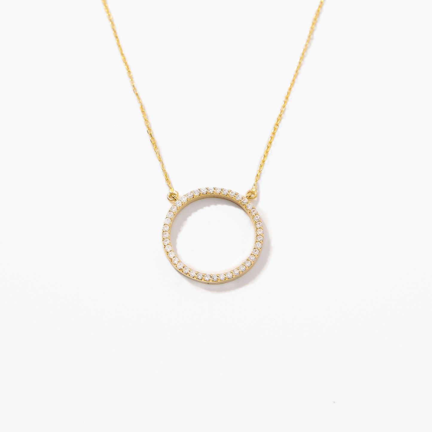 Diamond Circle Necklace