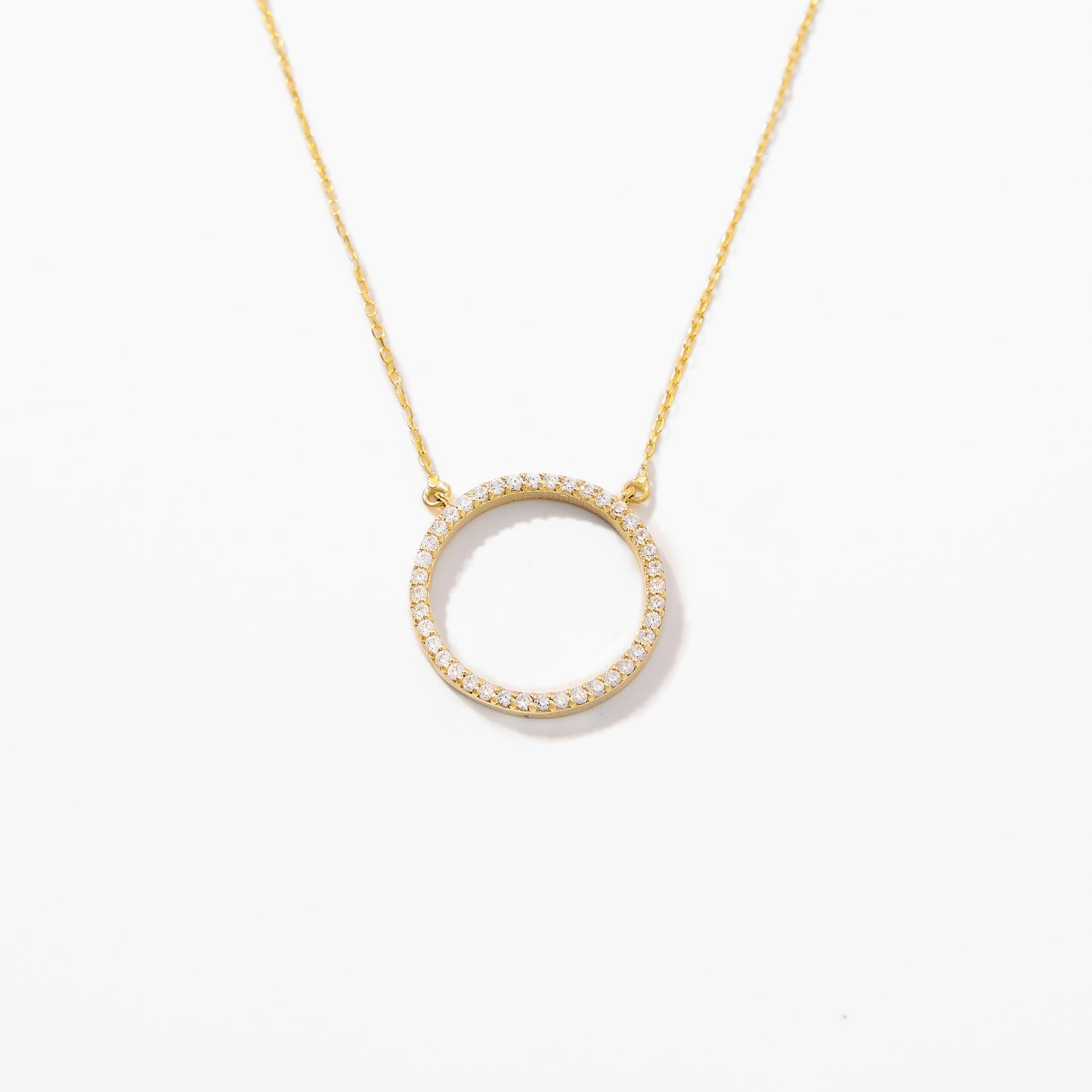 Diamond Circle Necklace