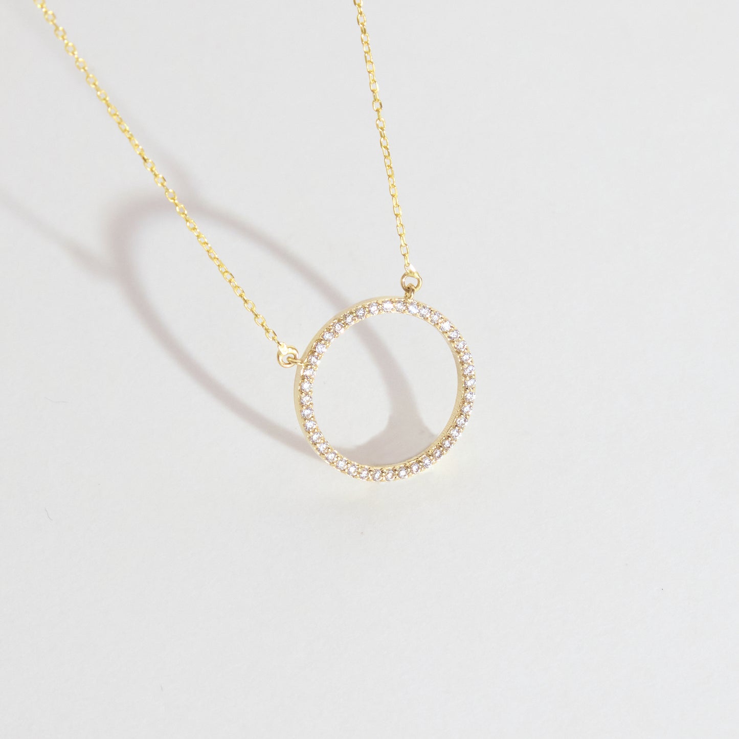 Diamond Circle Necklace