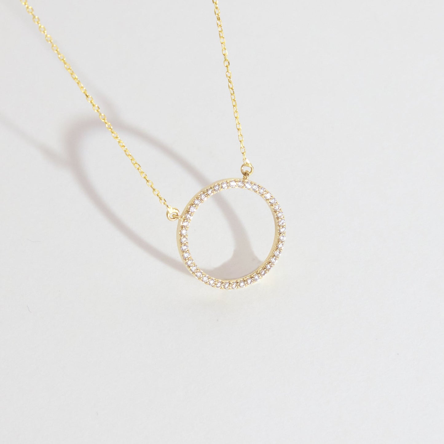 Diamond Circle Necklace