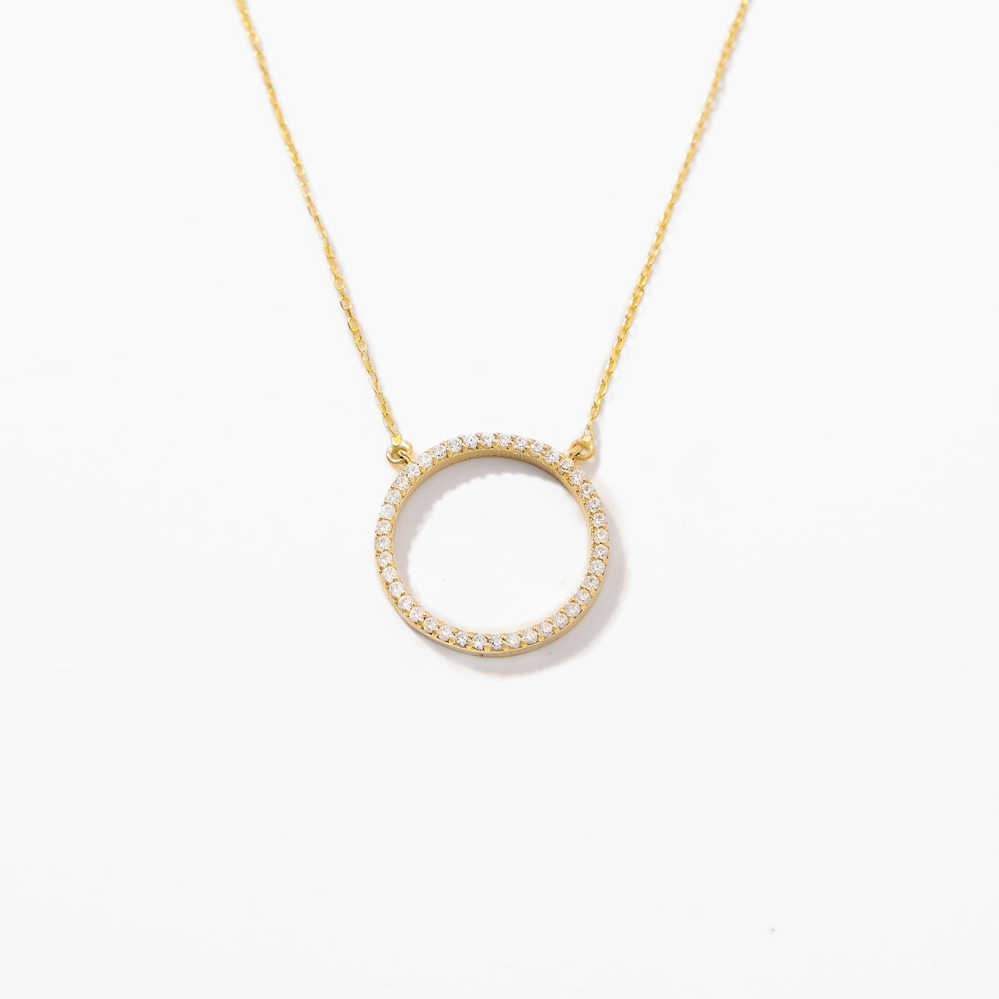 Diamond Circle Necklace