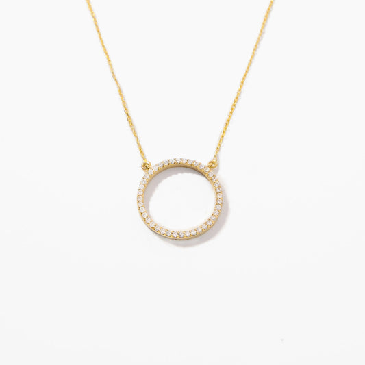 Diamond Circle Necklace
