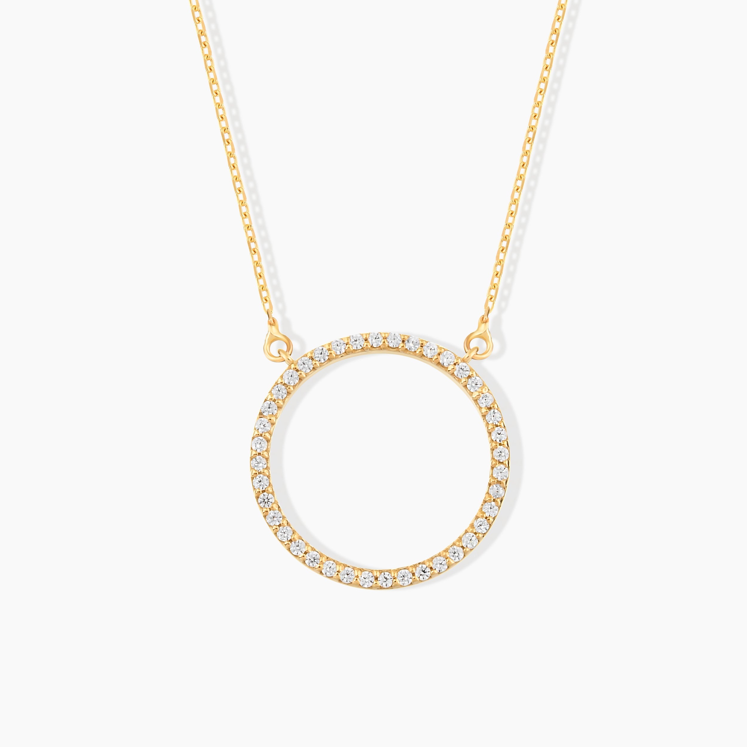 Diamond Circle Necklace