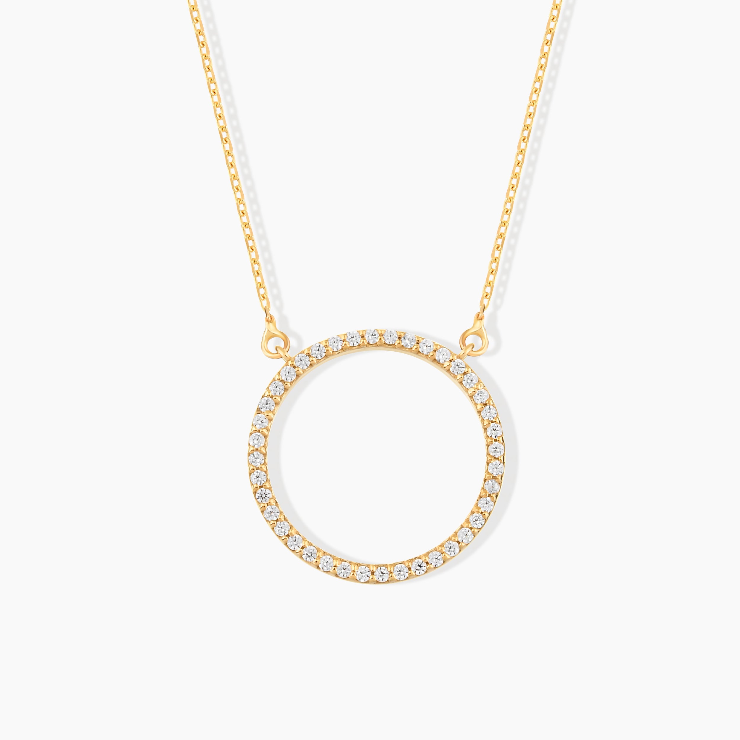 Diamond Circle Necklace