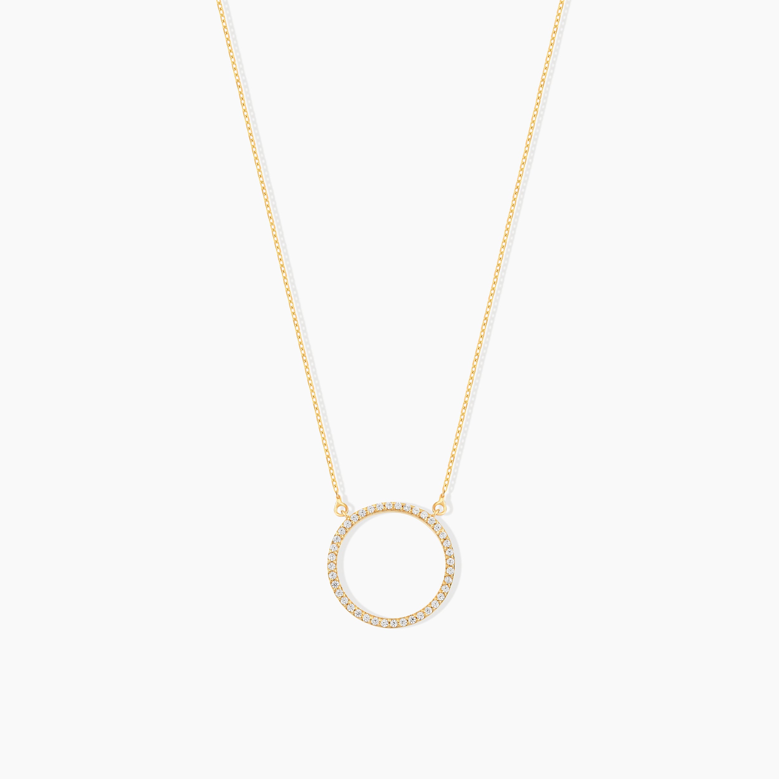 Diamond Circle Necklace