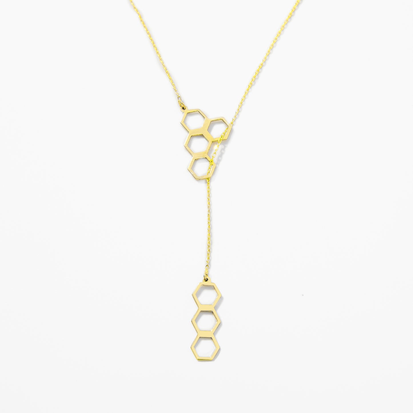 Honeycomb Y-Necklace
