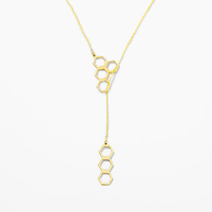 Honeycomb Y-Necklace