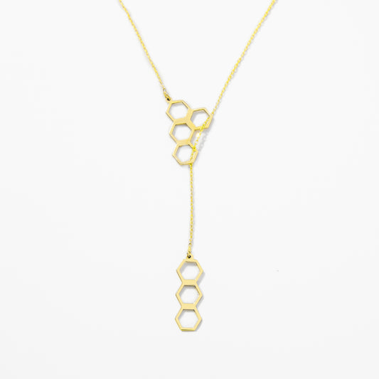 Honeycomb Y-Necklace