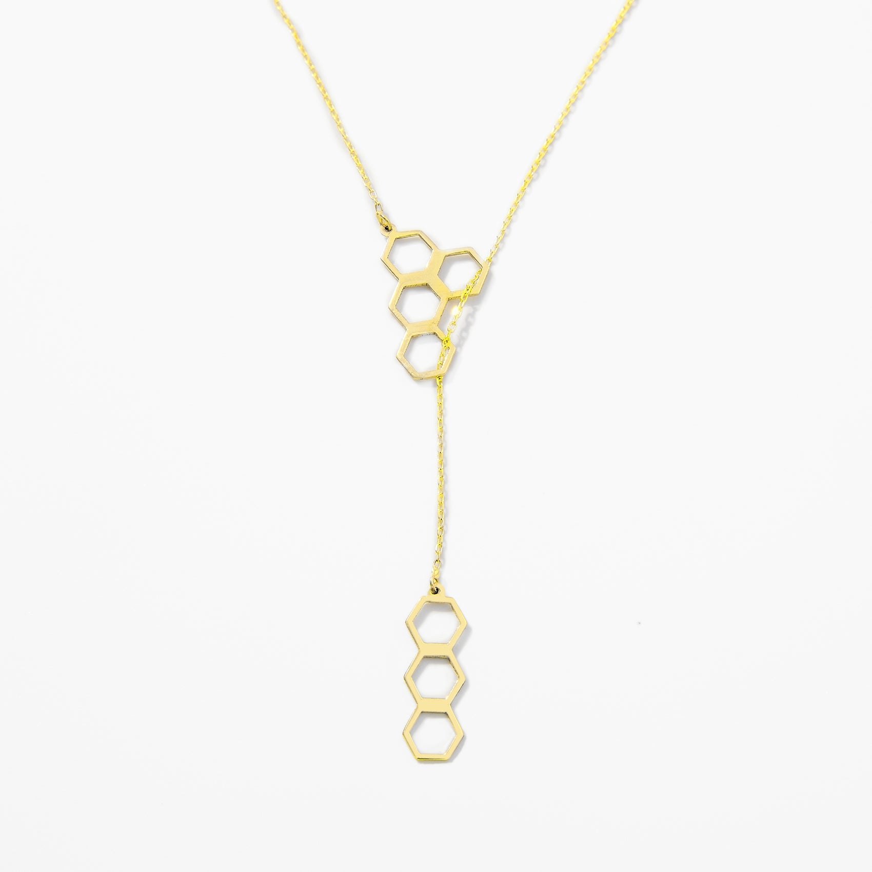 Honeycomb Y-Necklace