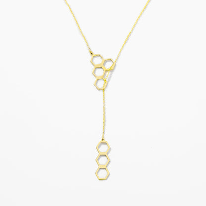 Honeycomb Y-Necklace
