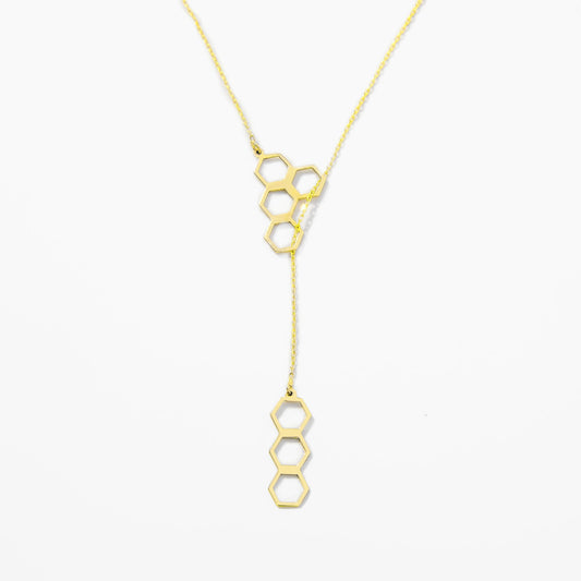 Honeycomb Y-Necklace