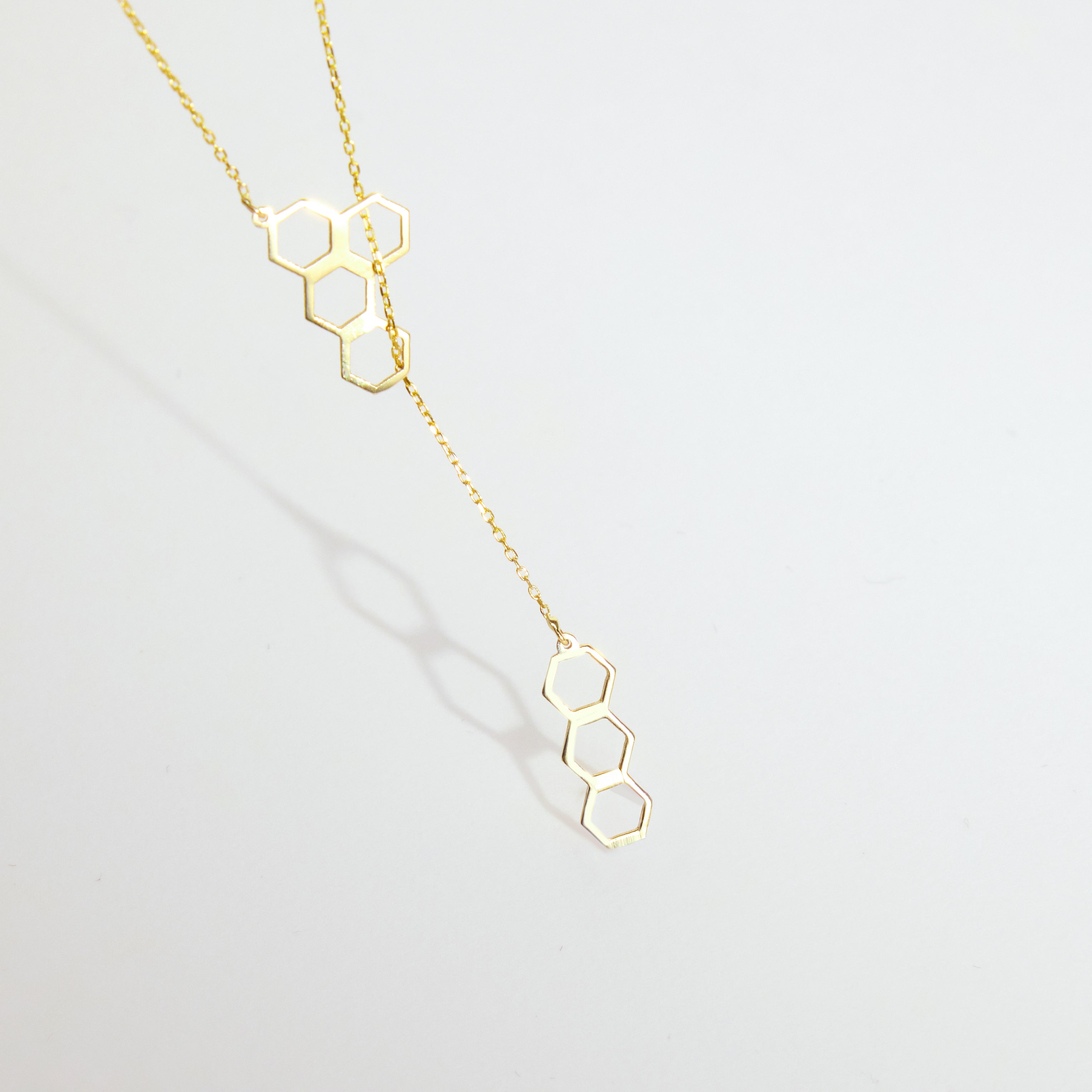 Honeycomb Y-Necklace