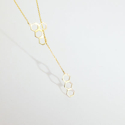 Honeycomb Y-Necklace