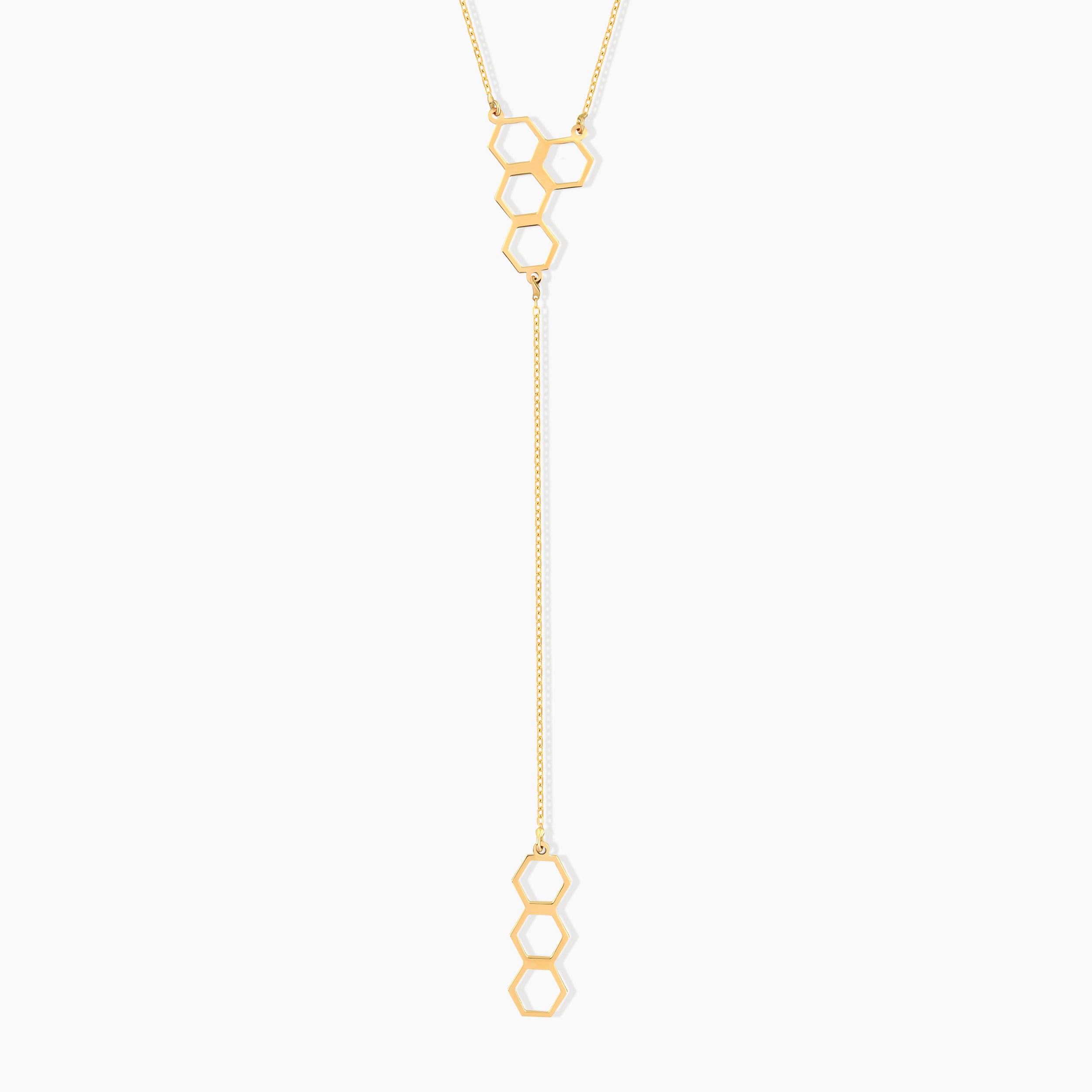 Honeycomb Y-Necklace