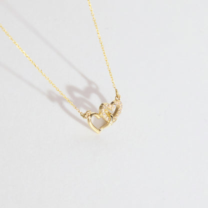 Intertwined Hearts Necklace