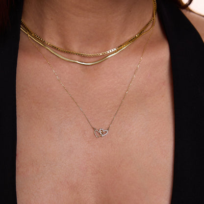 Intertwined Hearts Necklace