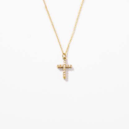 Pave Cross Necklace