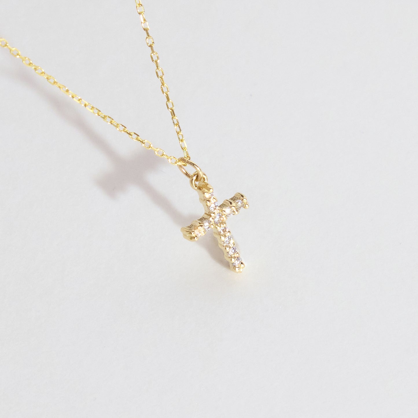 Pave Cross Necklace
