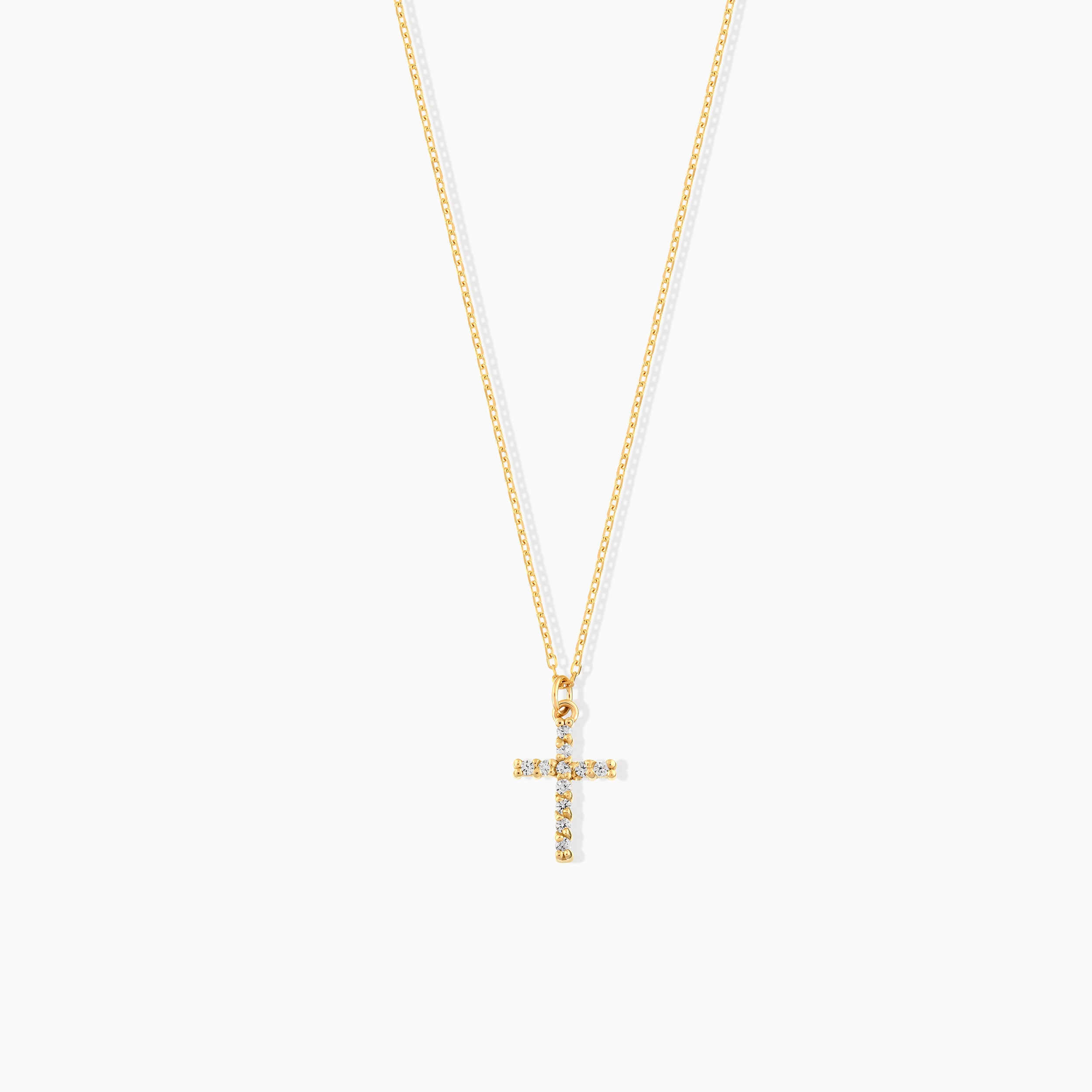 Pave Cross Necklace
