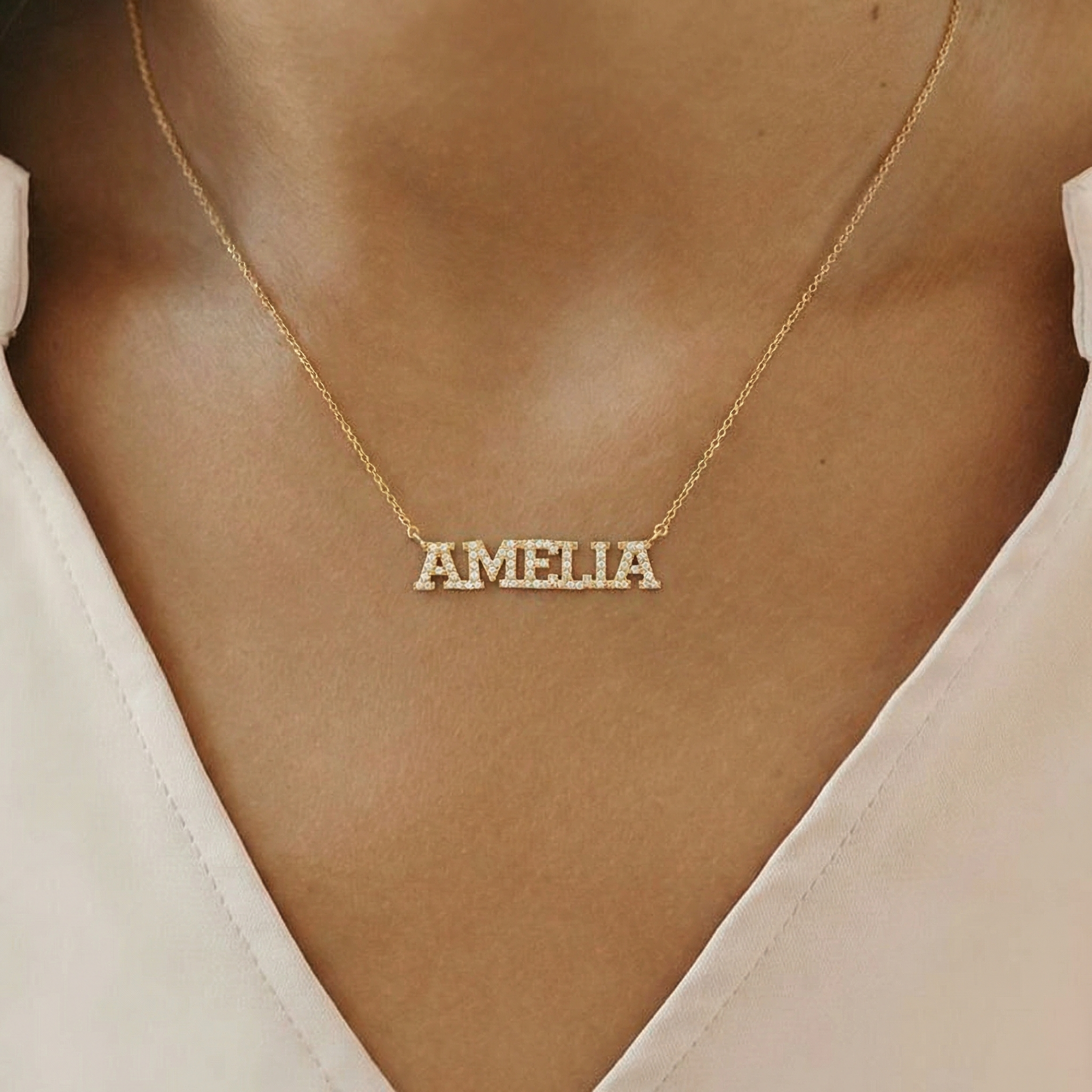Diamond Name Necklace