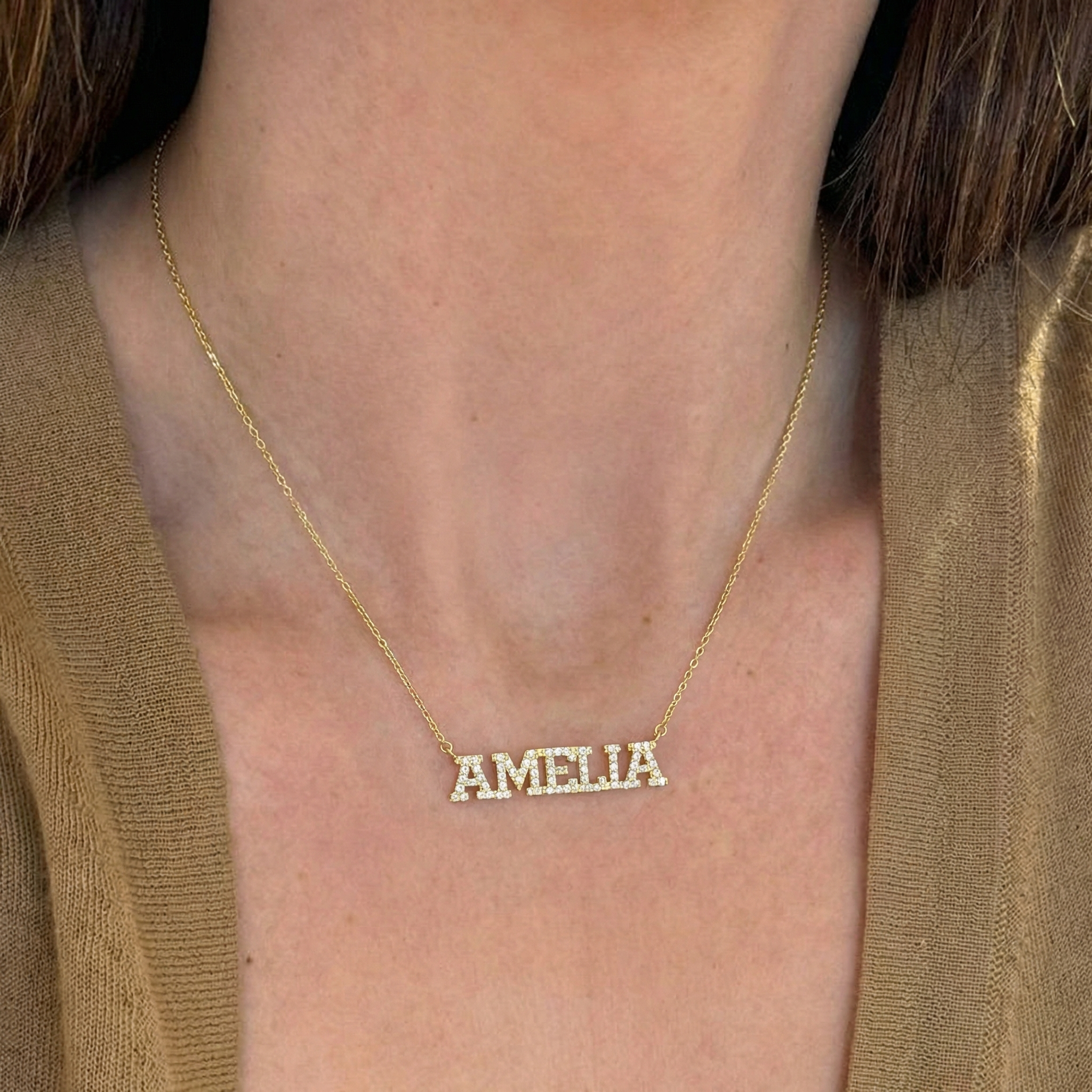 Diamond Name Necklace