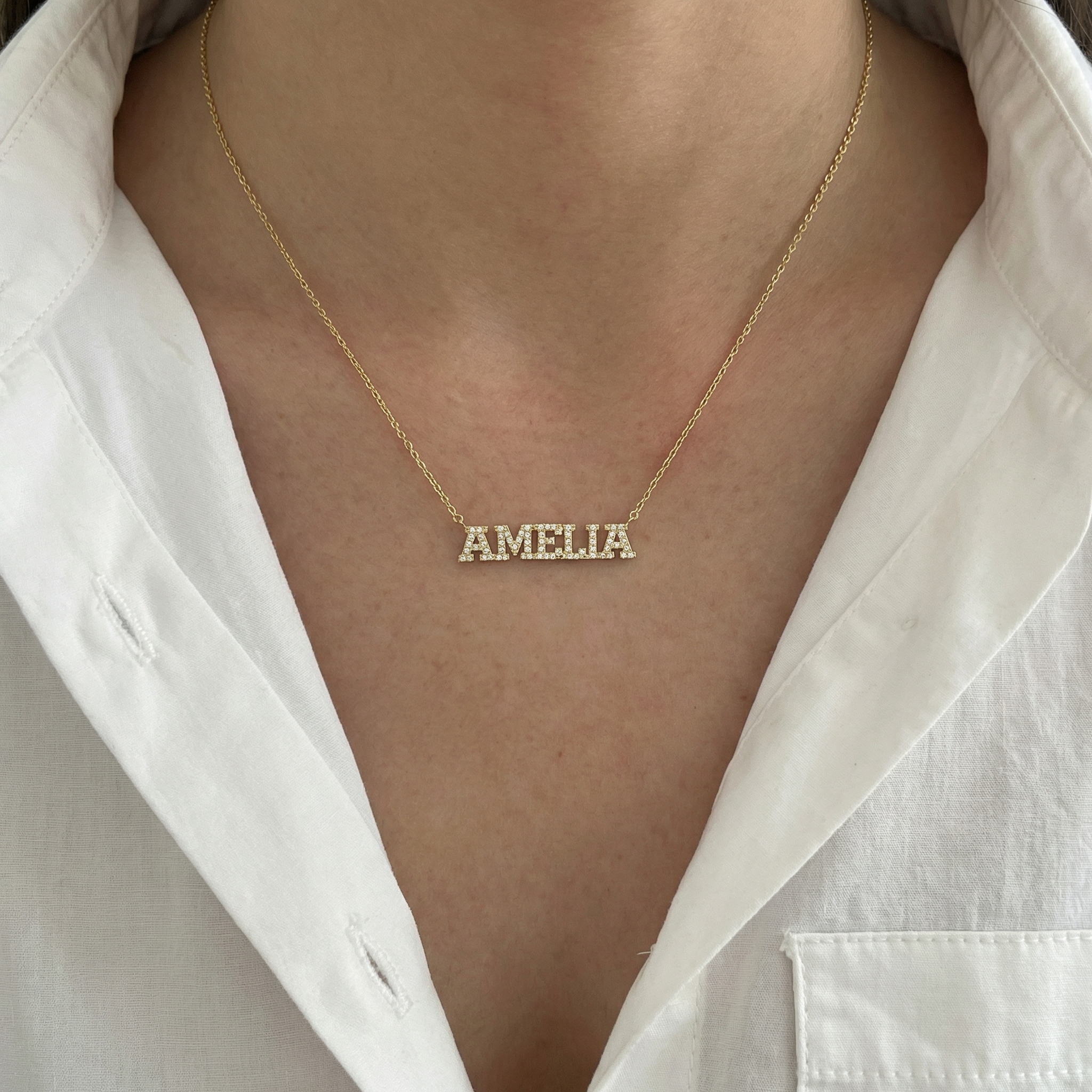 Diamond Name Necklace