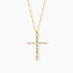 Dainty 0.16 ct. Diamond Cross Necklace