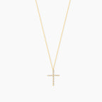 Dainty 0.16 ct. Diamond Cross Necklace