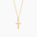 Dainty Plain Cross Pendant Necklace