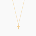 Dainty Plain Cross Pendant Necklace