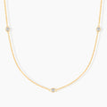 Dainty Diamond Station Necklace