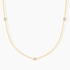Dainty Diamond Station Necklace